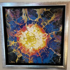 Acrylic art "Cosmic explosion"