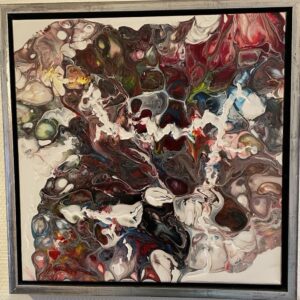 Acrylic art "Colorful cells"