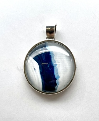 Pendant silver look (steel)